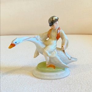 Herend Boy Riding Goose